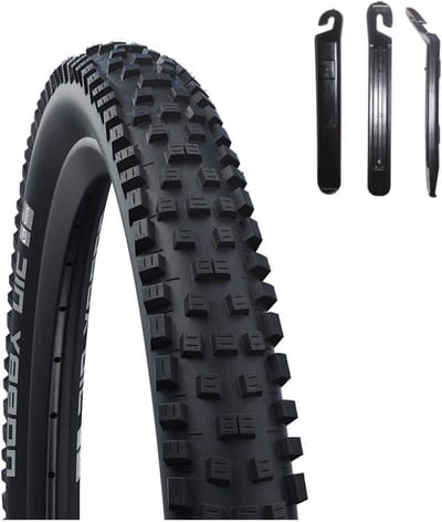 Fietsband - Buitenband - Mountainbiken - Inclusief bandenlichters - 29 x 2.25 inch - Zwart