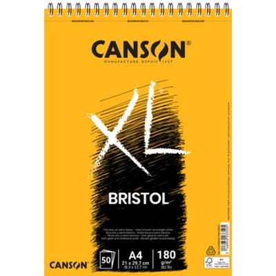 Bristolpapier canson xl bristol 50vel 180gr a4 Extra wit