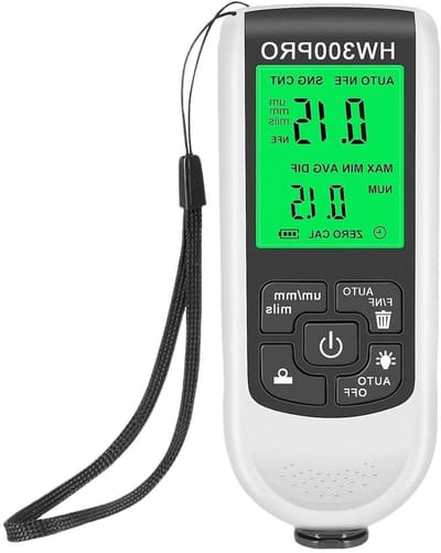 Verf Dikte Meter - Coating Meetinstrument - Ondergrond Inspectie - Automatische Substraat Detectie - 0-2000 UM - Wit