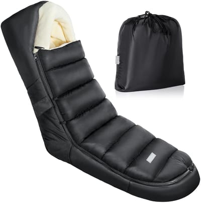 Voetenzak Kinderwagen - Warme Buggyhoes - Winterse Wandelingen - Antislip Waterdicht - 104x44 cm - Zwart