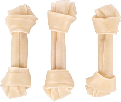 Hondensnack Premium Knoopbeen  - 3 stuks - 12,5 cm - 135 gram