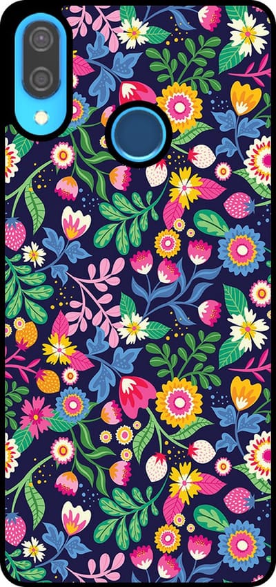 Smartphonica Telefoonhoesje Geschikt voor Huawei P20 Lite / Nova 3E met bloemen opdruk - TPU backcover case flower design geschikt voor Huawei Nova 3E;Huawei P20 Lite (2018)