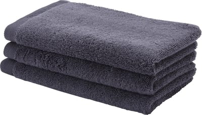Aquanova London - Gastendoek - 30x50 cm - Grafiet - Set van 3