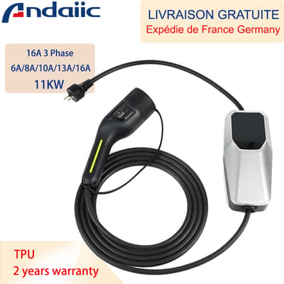 EV-oplader Type 2 Type 1 Oplaaddoos voor elektrische auto 6A-16A 10 meter 4 meter 1 fase 3 fase EVSE-oplaadkabel Modus 2