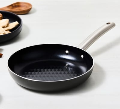 ISENVI Murray Koekenpan - 24 cm - Keramisch - RVS Greep - Geschikt voor Inductie - PFAS, PTFE Vrij