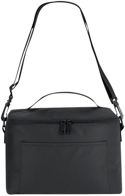 Benson koeltas Greenland - inhoud 7 liter - Zwart - 25 x 16 x 18 cm - Koeltassen - polyester/aluminium - met voorvakje