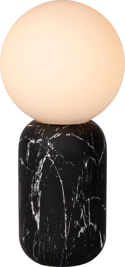 Lucide MARBOL - Tafellamp - Ø 15 cm - 1xE27 - Zwart