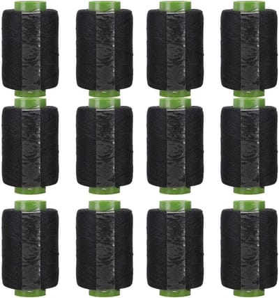 Polyester Naaidraad - Borduurdraad Naaimachine - Kleding Repareren - Sterk Materiaal - 300 m Spoel - Zwart