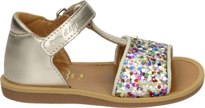 Pom d'Api - POPPY TAO EASY - SandalenMeisjesKindersandalen - Kleur: Metallics - Maat: 23