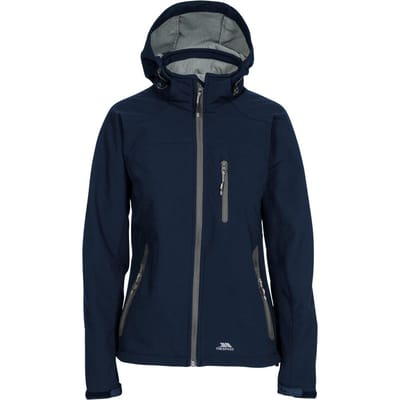 Trespass Dames Ellison Soft Shell Jacket (Donker Navy)