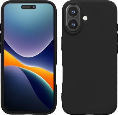 kwmobile telefoonhoesje geschikt voor Apple iPhone 16 - Hoesje voor smartphone - Back cover in mat zwart
