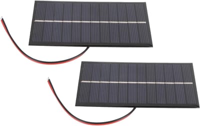 Zonnepaneel Set - Draagbare Energie - Kamperen Buiten - Hoge Efficiëntie - 2 Stuks - Zwart