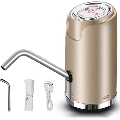 Waterdispenser ABS Elektrisch USB Intelligent Kwantitatief Spuitlak Drankpomp voor Buiten goud