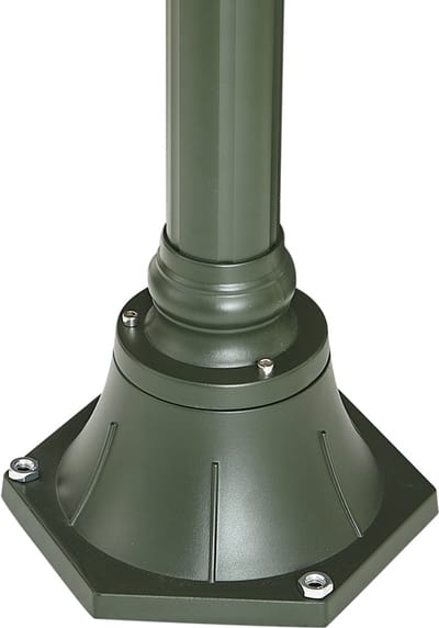 QAZQA berta - Klassieke Lantaarn - 2 lichts - H 235 cm - Groen - Buitenverlichting