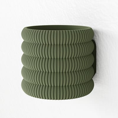 Fleuriek - Hangende bloempot voor binnen Groen - Plantenpot verticle tuin, Groene muurdecoratie - Kunststof bloempot voor aan de muur