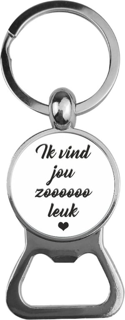 Bieropener Glas -  ik Vind Jou Zooooo Leuk
