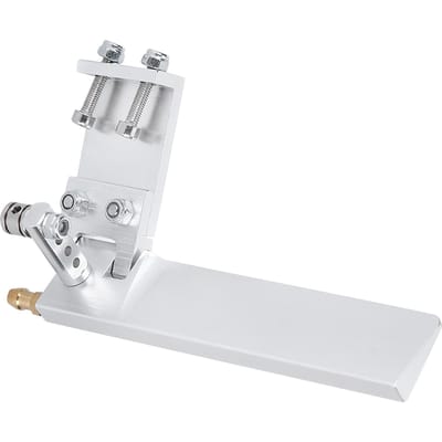 Scheepsmodel Aluminiumlegering Zuigwater Roer RC Boot Semi-ondergedompelde Boot 95mm Zilver gray
