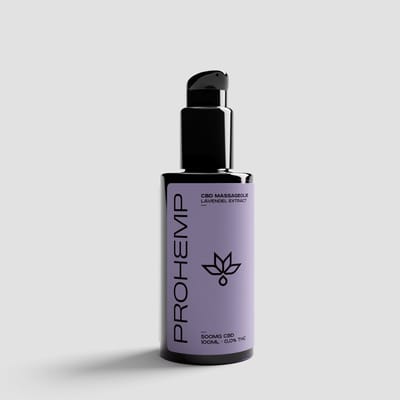 ProHemp CBD Massageolie 100 ml – Massageolie met 500 mg CBD & Cannabinoïden – Ontspannende Body Olie voor Sporters & Massage – CBD Massage Olie met Entourage Effect – Premium Formule voor Uitwendig Gebruik - Hennep