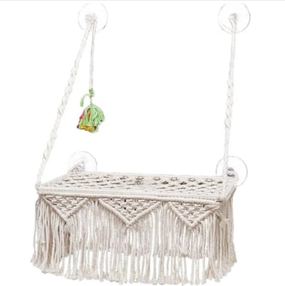 Luxe Macramé Katten Hangmat Bed Voor Decoratie Kitten Slapen Spelen Klimmen Kat Poes Slaap Hangmat