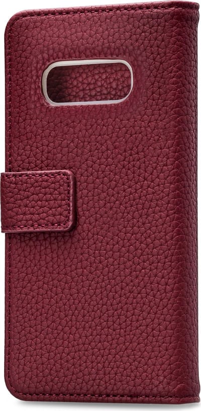 Mobilize Telefoonhoesje geschikt voor Samsung Galaxy S10e Hoesje | Mobilize Elite Gelly Bookcase | Pasjeshouder voor 3 Pasjes | Telefoonhoesje voor Pinpas / OV Kaart / Rijbewijs - Bordeaux Rood