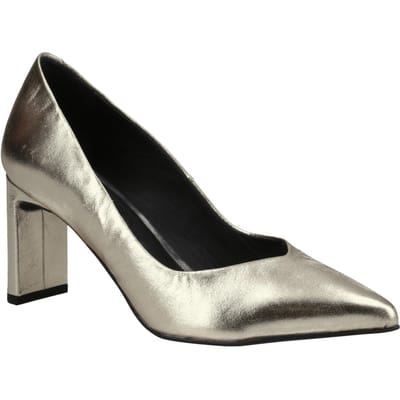 Hush Puppies Olivia Suède Dames Gouden Schoenen