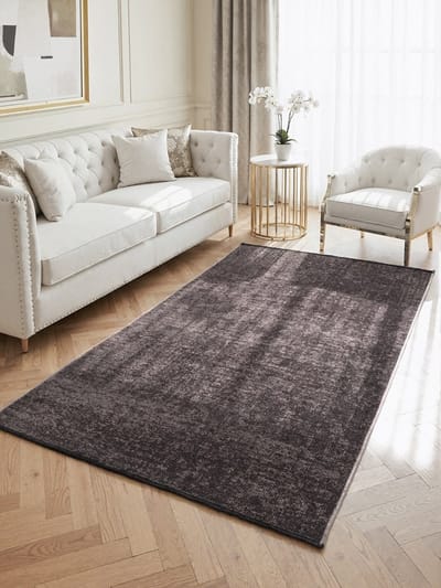 Flycarpets Prisma - Laagpolig Vloerkleed - Vintage / Modern Tapijt - Bruin - 80x150 cm