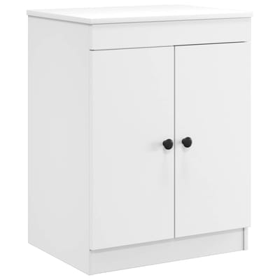 vidaXL - Badkamerkast - Wit - 54 - x - 41 - x - 70 - cm - Bewerkt - hout