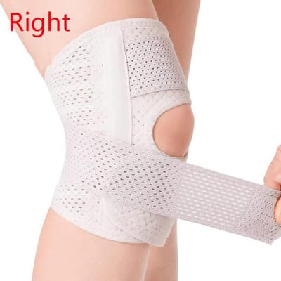 Genouillère Respirante Réglable Avec Stabilisateurs Latéraux Soulager la Douleur au Genou due à une Rupture du Ménisque Douleur Articulaire Support Genouillères M