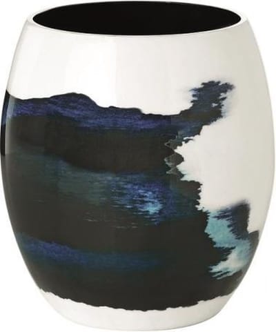 Stelton Stockholm Vaas small 17,8 cm - aquatic - aluminium/emaille