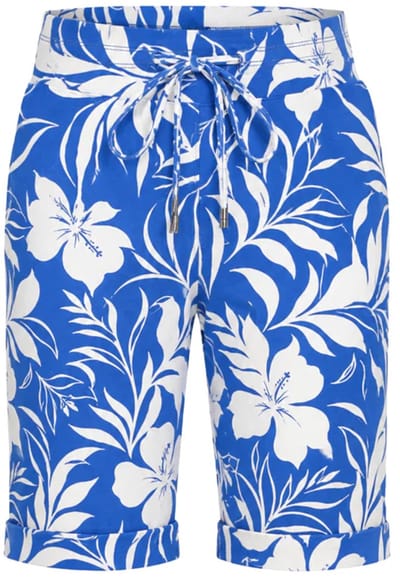 MI PIACE - Travel BermudaTropical Hibiscus 202423 Nautic Blue - Maat : XXL