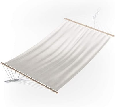 Hangmat Katoen - Zomerse Ontspanning - Tuin Ontspannen - Robuust en Duurzaam - 120 x 190 cm - Wit