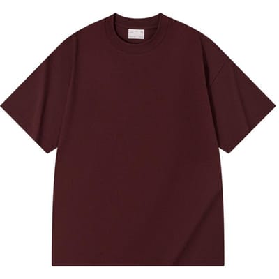 T-shirt à Manches Courtes en Coton Épais Lourd 300G pour Homme Été Épaules Tombantes Marque de Mode T-shirt Couleur Unie Vêtement de Base M black