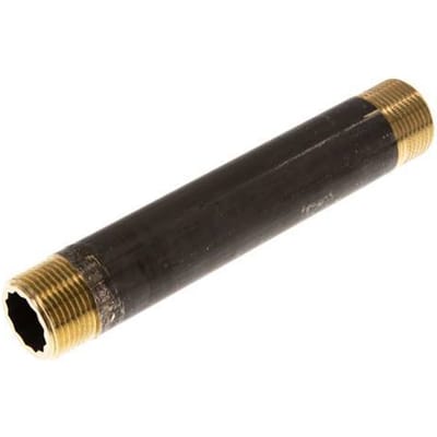 G 3/4'' Messing Dubbele Pijpnippel 16 Bar DIN 2982 - 150mm - FL2S-M-B-034G-150L