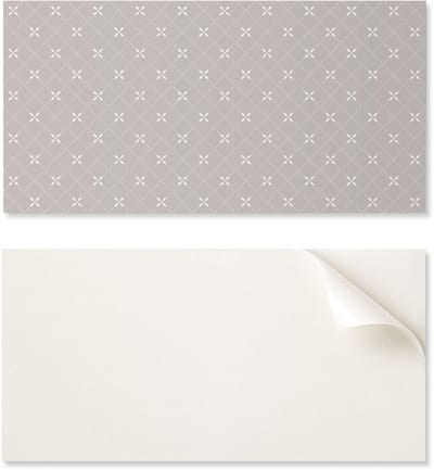 Zelfklevend vinylpaneel met print, 100x50 cm, geometrisch ruitpatroon.
