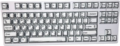 Graphite Keycaps - Witte Keycaps voor Gaming Toetsenbord - Cherry - PBT - Dye-Sub - 136 Keys