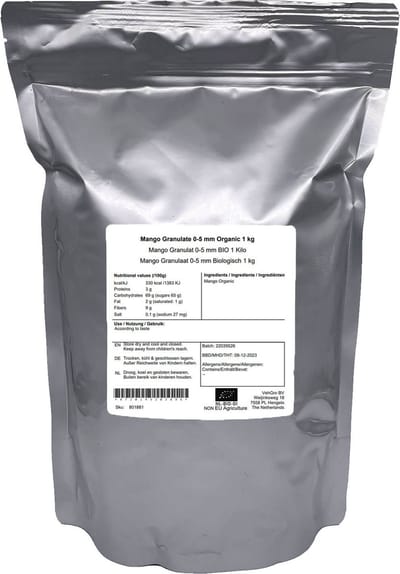 Mango Granulaat 2-10 mm - 1 Kg - Holyflavours