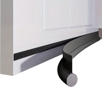 Livano Tochtstrip - Tochthond - Windstopper - Deurborstel - Tochtband - Tochtstopper - Tochtkussen - Kussen Voor Deur - Draft Stopper - Zwart