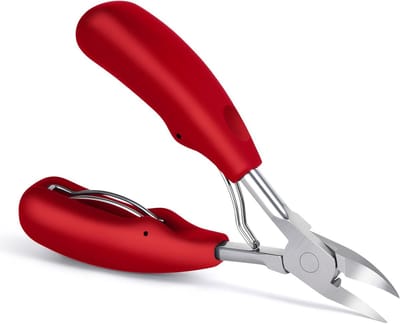 Precisie Teennagelknippers voor Dikke Nagels, Roestvrijstalen Nagelschaartjes met Beschermhoes, Ideaal voor Ingegroeide Nagels en Nagelverzorging