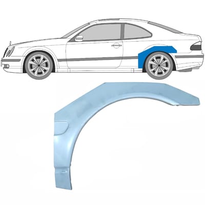 Reparatiepaneel achterspatbord voor Mercedes CLK W208 1997-2003 / Links / COUPE