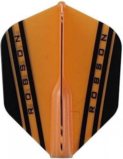 Dart Flights - Standaard Vorm - Precisie Darts - Geïntegreerde Flightprotector - V Small - Oranje