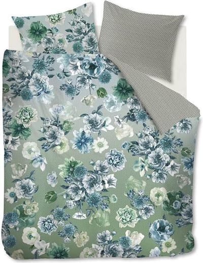 Kardol Ornate Dekbedovertrek - Tweepersoons - 200x200/220 cm - Blauwgroen