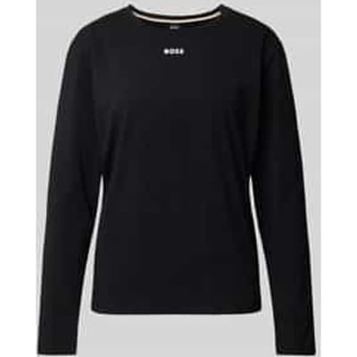 Shirt met lange mouwen en labelprint