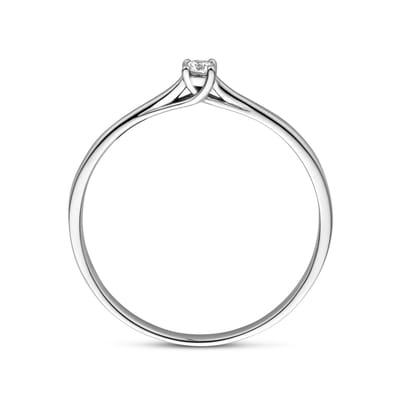 Aanzoeksring Diamant 0.05ct H Si