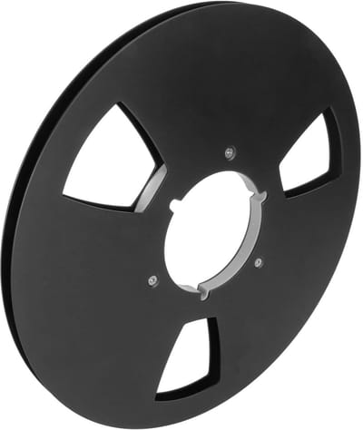 Tapehaspel - Opname Rol - Geluid Herstellen - Aluminium Legering Constructie - 105 Inch Diameter - Zwart