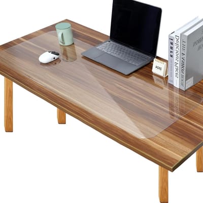 Transparante Bureau Mat 60 x 40 cm - Waterdicht, Antislip, Ronde Hoeken voor Kantoor, Thuis en School