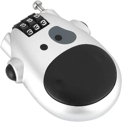 Combinatieslot - Kinderwagenslot Fietsslot - Spullen Beveiligen - 3-Cijferig Slot - 70.5mm - Zilver