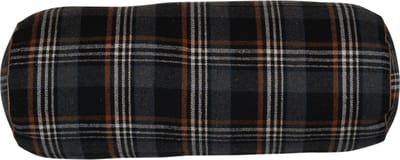 rol kussen ruit grijs 20x50cm