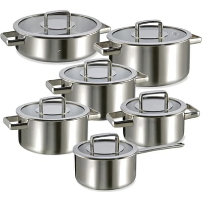 Habonne Royal Triply Pannenset 6-delig - RVS