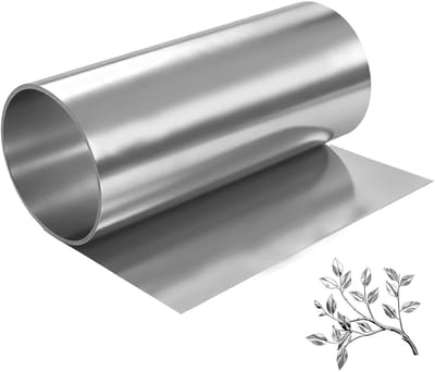 Dunne RVS Plaat 0.1 mm, 200 x 1000 mm voor Modelbouw, Ambachten en Industrieel Gebruik; Ideaal voor Reparaties, Elektronica en Doe-Het-Zelf Projecten