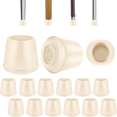 Ronde Rubberen Stoelpootdoppen Vloerbeschermers Antislip (16 stuks)